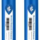 Membrane Solutions 100 GPD RO Membrane, Reverse Osmosis Membrane, RO Membrane Replacement, Reverse Osmosis Filter Replacement for Under Sink Home Drinking RO Water Purifier System (2 Pack)