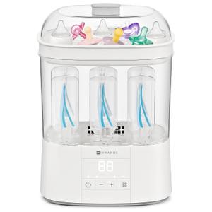 Bottle Sterilizer and Dryer, HIYAKOI Electric Steam Baby Bottle Sterilizer and Dryer, All-in-One Sterilizer 2 Layers Large for Baby Bottles, Parts & Other Newborn Essentials - HEPA Filtration
