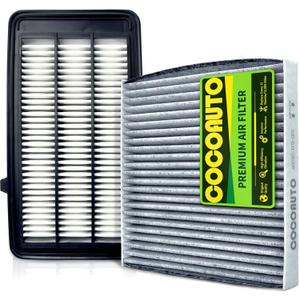 Engine & Cabin Air Filter Kit for Honda CRV 2017-2022 1.5L L4 Only, Civic 2016-2021 1.5L, Replace 172205AAA00, XA10498, 80292TF0G01