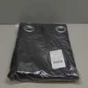 NICETOWN Pitch Black Solid Thermal Insulated Grommet Blackout Curtains/Drapes for Bedroom Window (2 Panels, 42 inches Wide by 63 inches Long, Black)