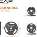 CAP Barbell 2-Inch Olympic Cast Iron Plate Weight Set | 75-285 lbs | Multiple Options
