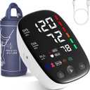 Upper Arm Blood Pressure Monitor with Wide Range Cuff that fits Standard to Large Adult Arms, Large LED Display, Irregular Heartbeat Detector, Clinically Validated, USB-C Power Cable