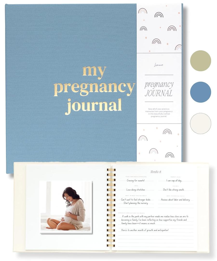 Lamare Pregnancy Journal for First Time Moms Pregnancy Planner, Sonogram Photo Album & Pregnancy Scrapbook for Expecting Moms First Mothers Day Gifts for New Mom