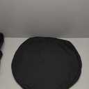 66" Replacement Outdoor Daybed Cushion Cover Round Waterproof Fade Resistant Sun Bed Outdoor Cushion Cover Patio  8 Pieces (Black)
