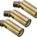 PATIKIL Sloped Ceiling Light Adapter, 3 Pack 180 Degree M10 Thread Chandeliers Ceiling Pendant Lighting Adapter for Angle or Irregular Ceiling, Bronze