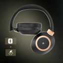 Active Noise Cancelling Headphones, 100H Playtime Headphones Wireless Bluetooth, Bluetooth Headphone with Mic, Over Ear Wireless Headphone with Deep Bass,Fast Charging for Travel