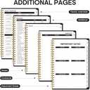 2 x 2026 Planner, Weekly and Monthly Calender Planner, Jan 2026 to Dec 2026, Hardcover 2026 Calendar Book with Tabs & Inner Pocket, Office Home School Supplies for Women & Men - A5 (6.3" x 8.5"), Black