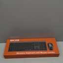 Wireless Keyboard and Mouse Combo, Full Size Keyboard and Mouse, Long Battery Life, Optical Mouse, 2.4G Lag-Free Cordless Mice Keyboard Set Ultra Slim Design for Computer, Laptop, PC, Mac, Windows (Gray Black)