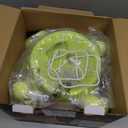 Automatic Dog Ball Launcher, Dog Ball Thrower Machine with 10-30Ft 3 Launching Distance, Interactive Toys for Small Dogs Indoor & Outdoor with 15 Mini Tennis Balls-2 Inch Light Green