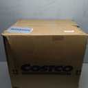 AS AWESLING Round Ottoman Foot Rest Pouf for Living Room Couch - Soft Plush Hassock (Black)