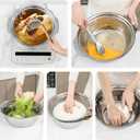 304 Stainless Steel Microporous Colander with Handle, Rice Washers Microporous Strainer Set For washing vegetables, fruits and rice, and draining cooked pasta.