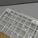 EVERHANGER Garage Wall Shelves 12x18 Inch, Wall Mounted Storage Shelf, Metal Shelf Rack, Heavy-Duty Shelf Organizer 2 Pack, White