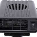 YUYTE 120W Car Heater, Windshield Defogger and Defroster with Fast Heating, Enhanced Safety, Portable Heater for Vehicle, Low Noise (12V) (Black)