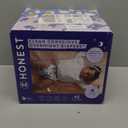 The Honest Company Comfort Dry Disposable Overnight Diapers for Sensitive Skin, Hypoallergenic, Baby Cozy Cloud and Star Signs Design Club Box Size 4 (2237 lbs) 48 Count