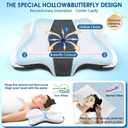 CHxxy Memory Foam Pillows, Cervical Pillow for Neck and Shoulder Pain Relief, Ergonomic Contour Bed Pillow, Soft for Side Sleep Stomach Sleeping and Back Sleeper-Queen Size & Dark Grey
