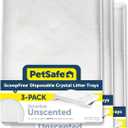 PetSafe ScoopFree Sensitive Crystal Cat Litter Tray, Unscented, 3-Pack
