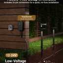 Sunco 12 Pack Low Voltage Landscape Lighting LED, 3CCT, IP65 Wet Rated
