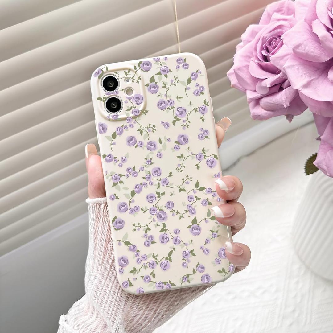 GVIEWIN for iPhone 17 Case, with Screen Protector+Camera Lens Protector, [NonYellowing] Clear Floral Slim Shockproof Protective Hard PC Back Women Phone Case for iPhone 17 6.3", Floratopia/Colorful