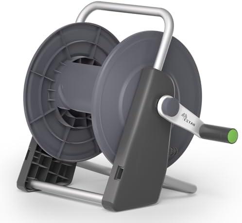 Garden Hose Reel Cart,Hose Holder Up to 50-60 Feet of 5/8" Hose,Wall Mounted Water Hose Reel,Portable Hose Reels for Outside Car Washing, Watering : Patio, Lawn & Garden