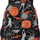 Cool Ball Basketball Backpack For School Laptop Bags Bookbag Big Casual Daypack For Student Girls Boys Kids Teens Travel Sports Work