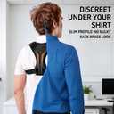 Ycctvar Back Brace Posture Corrector for Women Men Shoulder Support Straightener Pain Relief Upper Spine Hunchback Thoracic Device Plus Size Straps Correction Fixer Trainer Best Straight Black Medium