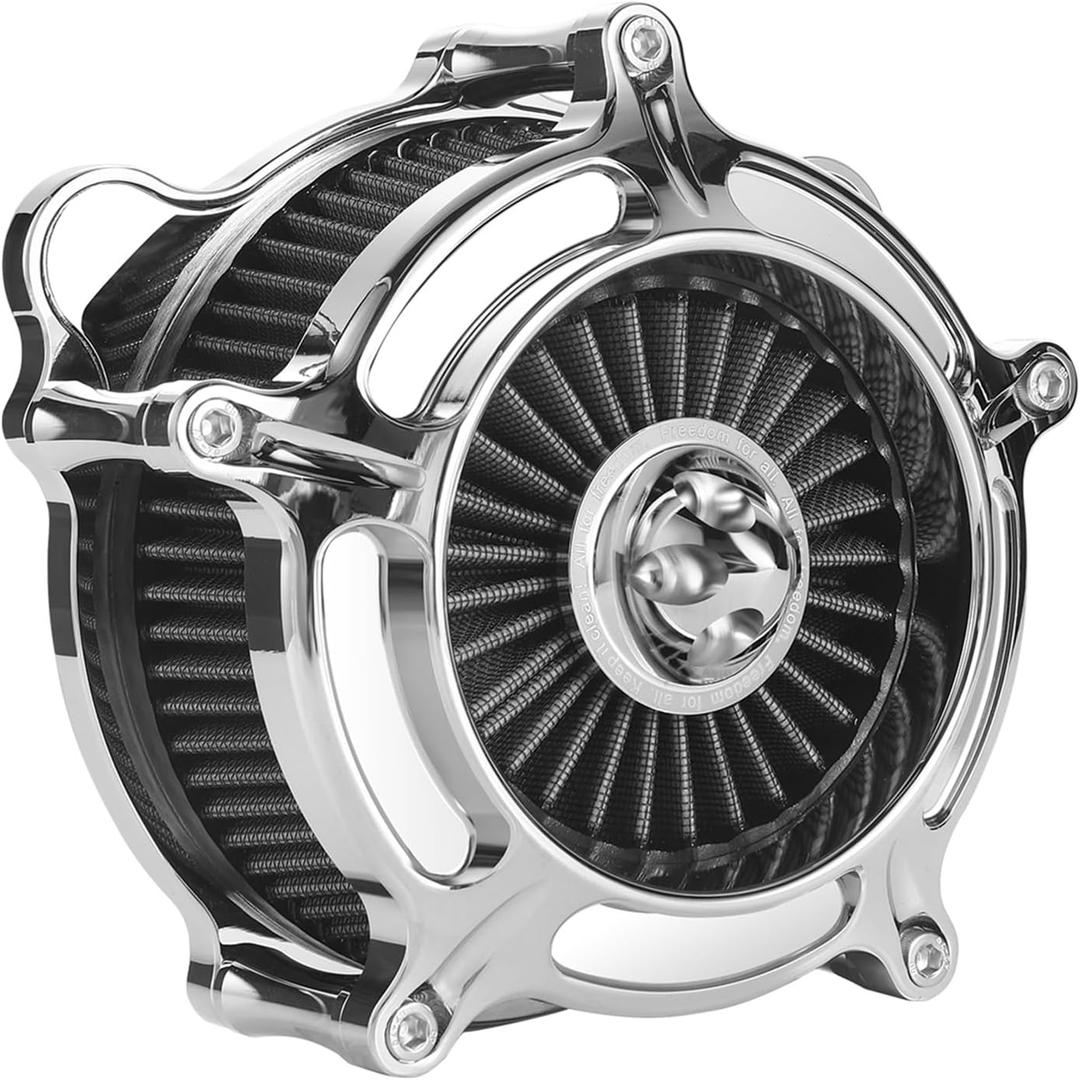 Air Filter Cleaner for Harley Davidson Softail Touring Street Road King Glide Trike for Harley Davidson Air Intake Filters for Softail Dyna 93-15, Touring 01-07 Grey