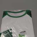 TMSD Women's Mardi Gras St Patrick's Day Sweatshirt Raglan Sleeve Crew Neck Top (Large)