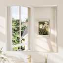 TokeShimi 42x36 Frameless Bathroom Mirror, Vanity Bathroom Mirror for Wall Shatterproof Modern Rectangle Mirrors for Bedroom, Living Room, Entryway, Home Gym, Entryway