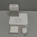 Alarm Clock Charging Station for Bedrooms, 7 in 1 Wireless Charging Station, Magnetic Charger with Night Light Bedside Clock for iPhone 17 16 15 14 13 12 Pro Max, Apple Watch, AirPods (White)