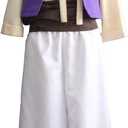 Ainiel Mens Arab Prince Costume Suits Party (M) White