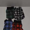 Rbenxia 4-Piece Buffalo Plaid Dog Sweater Set - Soft Fleece Vest & Pullover Jacket with Leash Ring for Puppy, Cat & Small Dog Pets - Warm Winter Outfits (X-Small)