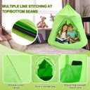 X-Shaped Swing Stand Frame with Tent Sensory Swing for Kids Adults Indoor Outdoor Use 330 Lbs Capacity Detachable Heavy Duty Hanging Chair Hammock Nest Pod with Stand for Mutiple Kids(Green)