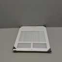 HVAC Premium 14" X 10" 2-Way-Vertical AIR Supply Grille - Vent Cover & Diffuser - Flat Stamped Face - White [Outer Dimensions: 15.75" w X 11.75" h]