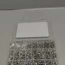 815pcs M6 M5 M4 M3 Wood Screws Assortment Kit, Metric Stainless Steel Assorted Self Tapping Screws Set Truss Flat Pan Head Phillips Drive Drilling for Deck Drywall Concrete Sheet Metal