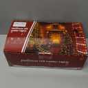 Christmas Decorations LED Ladder Lights with Climbing Santa Claus, 10ft Outdoor Christmas Decorative Lights  8 Modes Xmas Lights Tree for Home Holiday Wall Window Xmas Decor (Warm White)