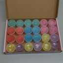 24 Pack Mini Slime,Clear Slime Party Favors,Non-Sticky, Soft & Stretchy Slime Kit for Classroom Rewards,Christmas Stocking Stuffers, Goodie Bag Stuffers,Easter Basket Stuffers for Kids Boys Girls