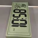 Atomic Clock 15" Digital Wall Clock Battery Operated Atomic Wall Clock Large Digital Alarm Clock with Day Date & Temperature for Wall Bedroom Living Room Classroom Home Office