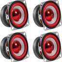 4pcs 4Ohm 5W Full Range Audio Speaker Stereo Woofer Loudspeaker for Arduino Replacement (4pcs)