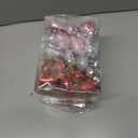 2 x LOAVER 36 Pcs Valentine's Day Heart Shaped Ornaments,Glitter Red Pink Silver Romantic Heart Hanging Baubles with Sweet Love Words for Valentines Tree Home Wedding Party