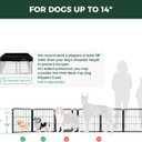 FXW Homeplus Unleashed Indoor Dog Playpen - Stress-Free and Safe Play, Heavy Duty 24 Inch 8 Panels Dog Pen for Puppy and Small Dogs, BlackPatented