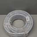 High Pressure Braided Clear Flexible PVC Tubing 3/4" ID, 50ft