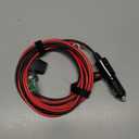 Heavy Duty 12AWG Male to Male Cigarette Plug Cigarette Lighter Adapter Charger Cord with LED Lights 10ft (10FT)