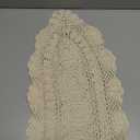 Hand Crochet Lace Table Runner Farmhouse Boho Dresser Scarf (12" x 40")