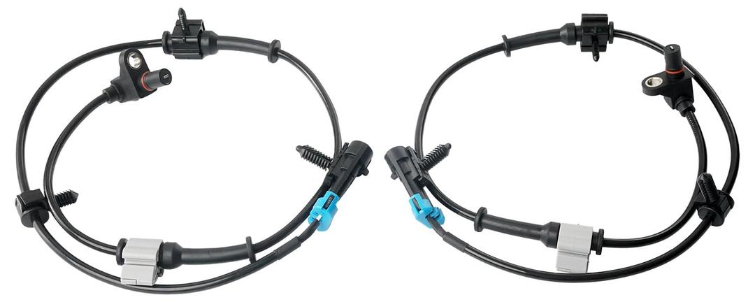 Front ABS Wheel Speed Sensor Left & Right Compatible with Chevy Avalanche Express Silverado Suburban Tahoe, GMC Savana Sierra Yukon XL, Cadillac Escalade Replace ALS482, 15991986, 15037208, 19181873
