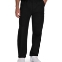 Landau Essentials Relaxed Fit 7-Pocket Elastic Cargo Scrub Pants for Men 8555 S