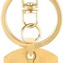 10 x A-Z Stainless Steel Letter Keychain - Alphabet Initial Key Ring for Men Women, Purse or Car Charm