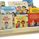 Bookshelf for Kids,Beautiful Bookshelf to Display All Your Little One's Books - Perfect Nursery Organiser!