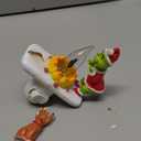 2025 Christmas Night Light, Christmas Green Monster Campfire Nightlight, Eve Campfire Flickering Night Light Gifts for Family, Plug-in