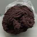 Bigacogo Chunky Knit Throw Blanket for Couch, 51x63 inches, 100% Hand Knitted with Thick Jumbo Chenille Yarn, Cozy Soft Large Rope Knot Cable Crochet Blankets for Sofa Bed Living Room, Chocolate