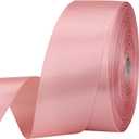1-1/2 inches 50 Yard Rose Gold Satin Ribbon for Gift Wrapping, Wedding, Crafts, Christmas,Easter, Floral, Hair, Invitation Decorations and More